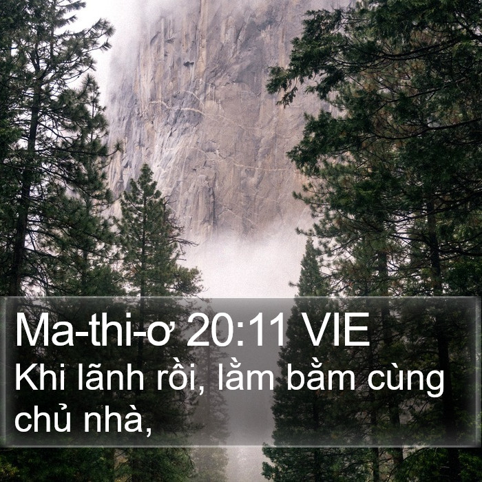 Ma-thi-ơ 20:11 VIE Bible Study