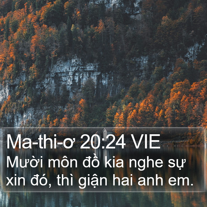 Ma-thi-ơ 20:24 VIE Bible Study