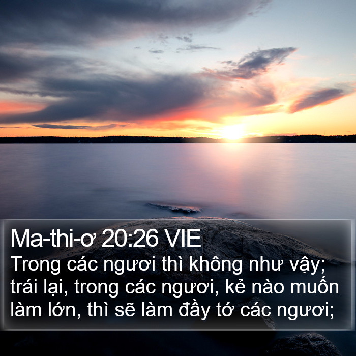 Ma-thi-ơ 20:26 VIE Bible Study