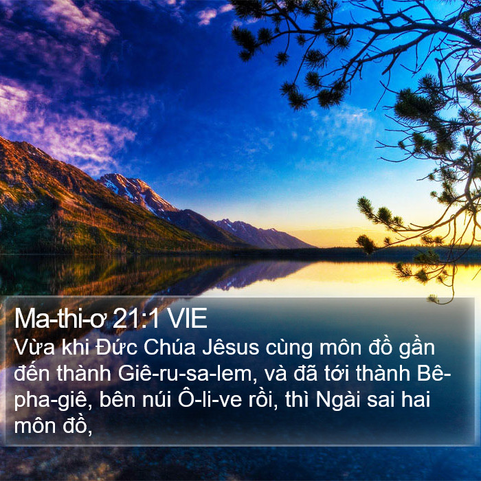 Ma-thi-ơ 21:1 VIE Bible Study