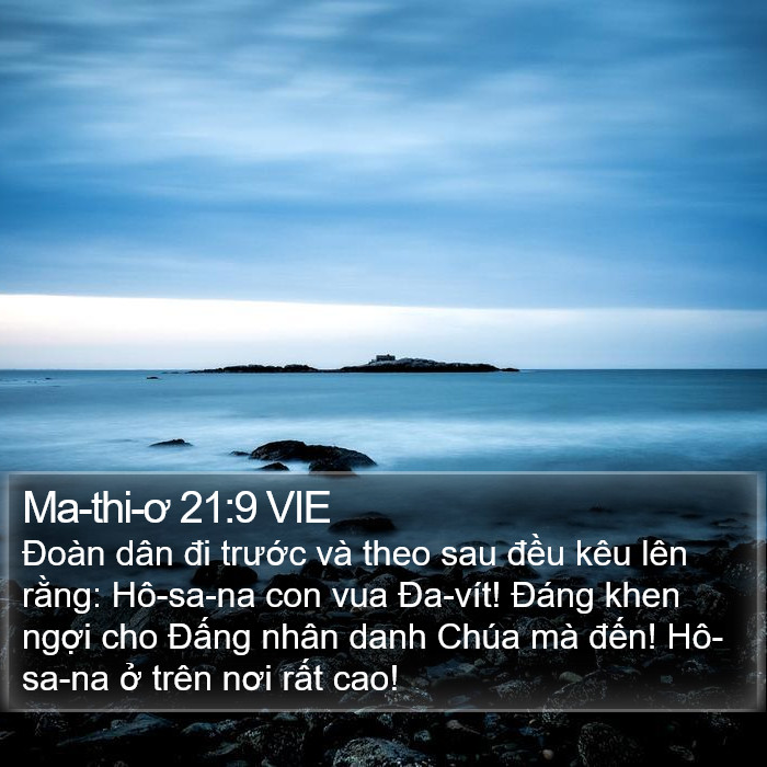 Ma-thi-ơ 21:9 VIE Bible Study