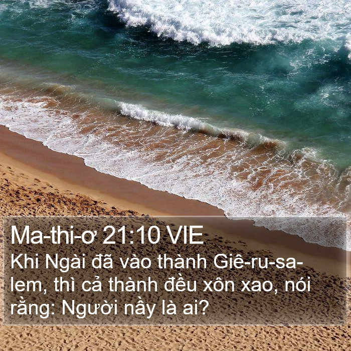 Ma-thi-ơ 21:10 VIE Bible Study