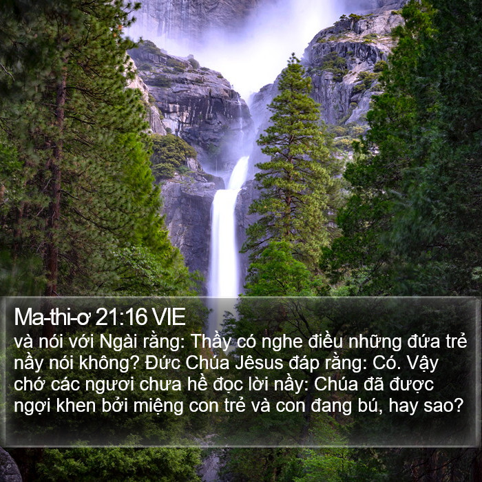 Ma-thi-ơ 21:16 VIE Bible Study