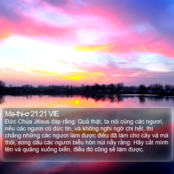 Ma-thi-ơ 21:21 VIE Bible Study