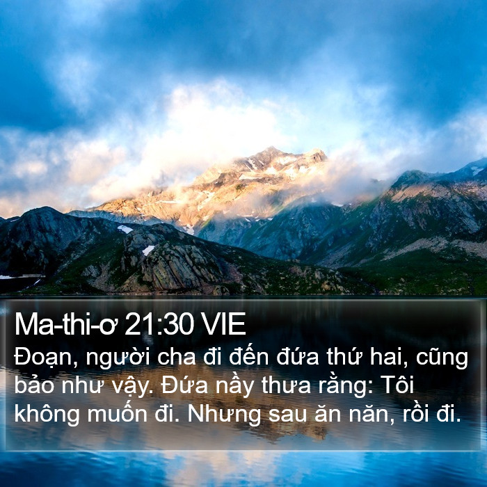 Ma-thi-ơ 21:30 VIE Bible Study