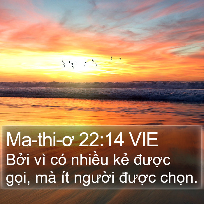 Ma-thi-ơ 22:14 VIE Bible Study