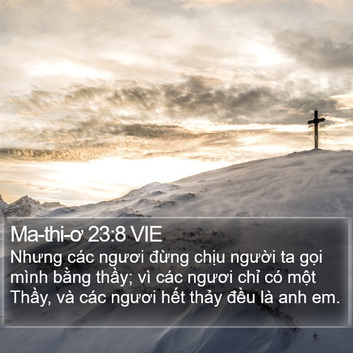 Ma-thi-ơ 23:8 VIE Bible Study