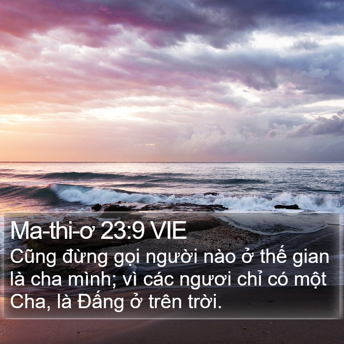 Ma-thi-ơ 23:9 VIE Bible Study