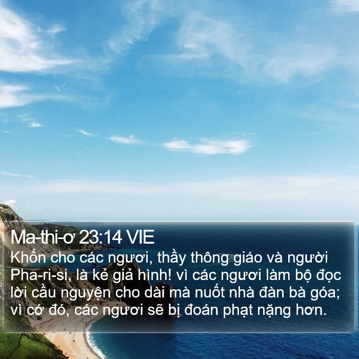 Ma-thi-ơ 23:14 VIE Bible Study