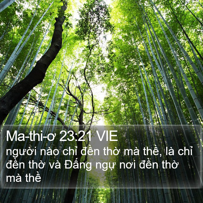 Ma-thi-ơ 23:21 VIE Bible Study
