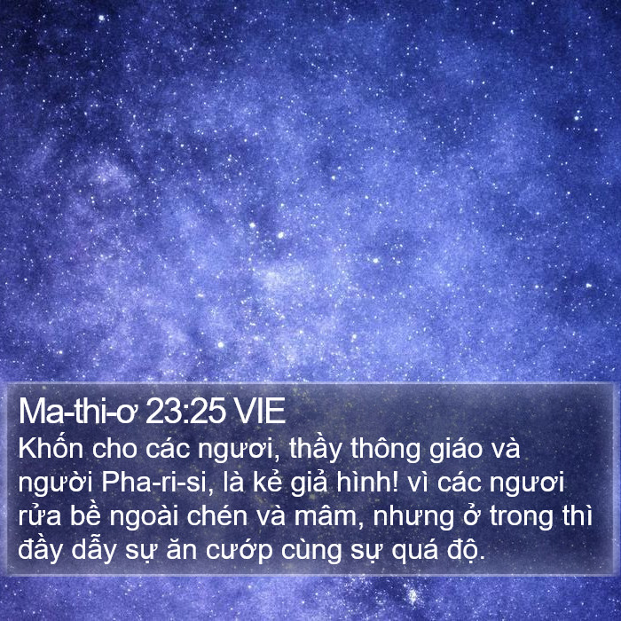 Ma-thi-ơ 23:25 VIE Bible Study