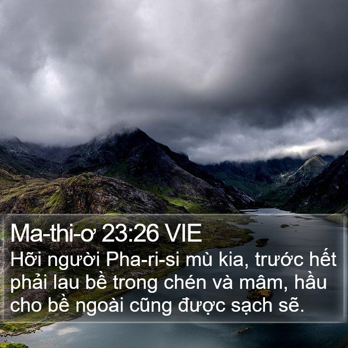 Ma-thi-ơ 23:26 VIE Bible Study