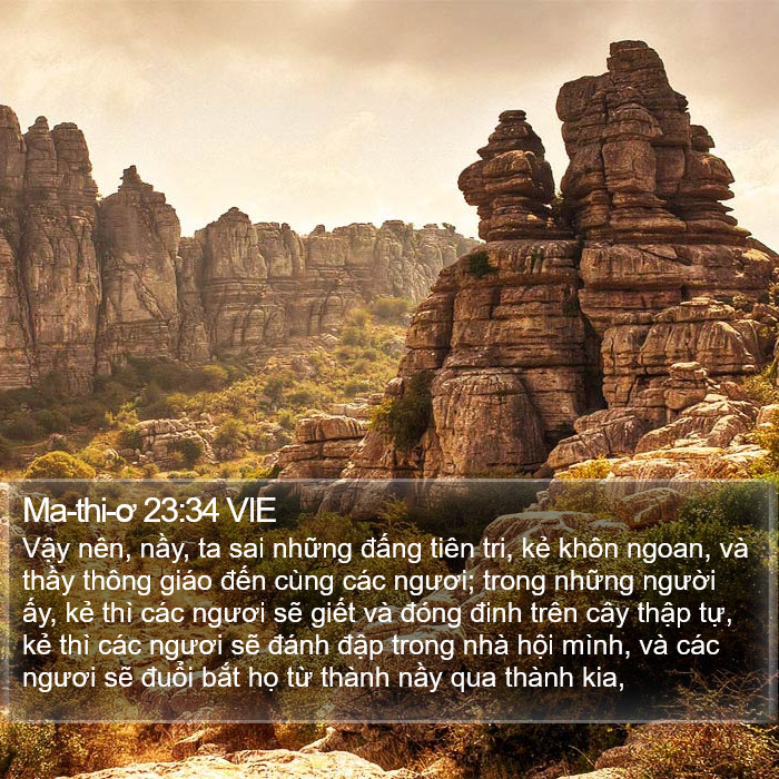 Ma-thi-ơ 23:34 VIE Bible Study