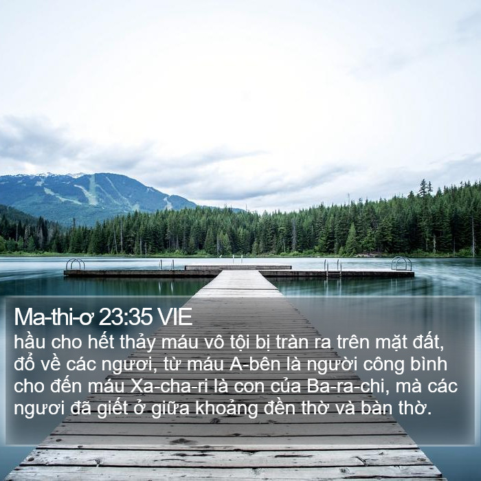 Ma-thi-ơ 23:35 VIE Bible Study