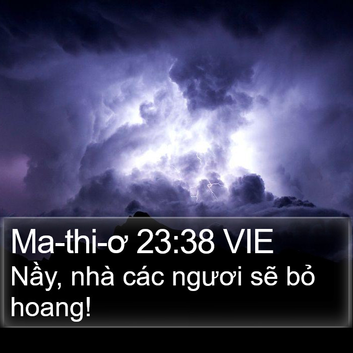 Ma-thi-ơ 23:38 VIE Bible Study