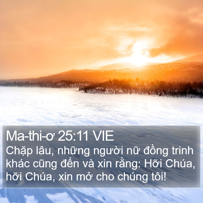Ma-thi-ơ 25:11 VIE Bible Study
