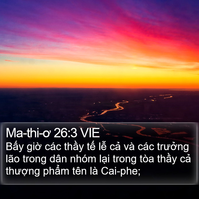 Ma-thi-ơ 26:3 VIE Bible Study