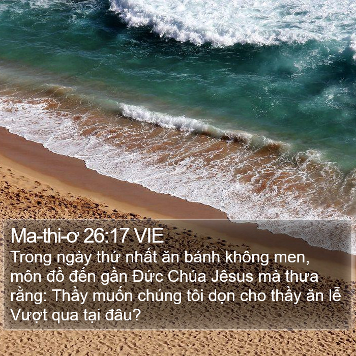 Ma-thi-ơ 26:17 VIE Bible Study