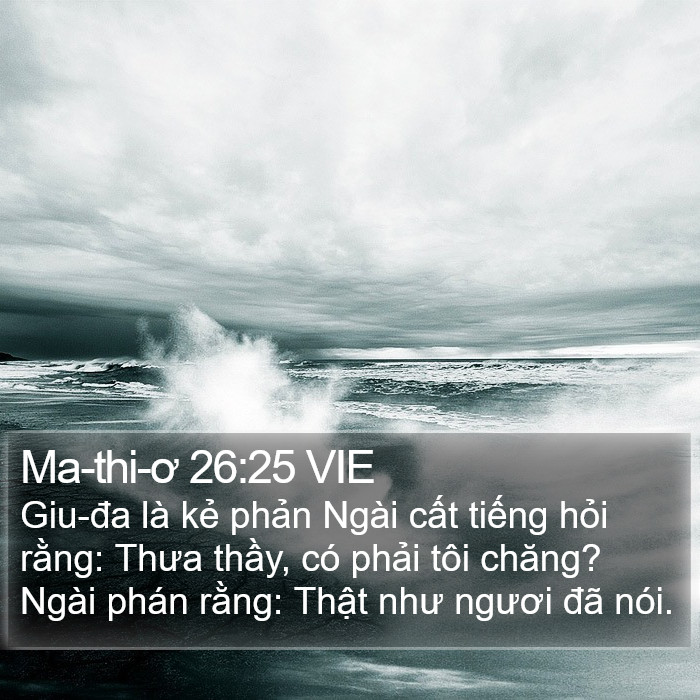 Ma-thi-ơ 26:25 VIE Bible Study