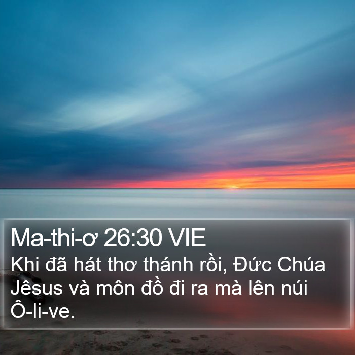 Ma-thi-ơ 26:30 VIE Bible Study