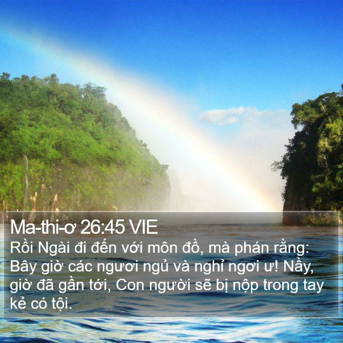 Ma-thi-ơ 26:45 VIE Bible Study