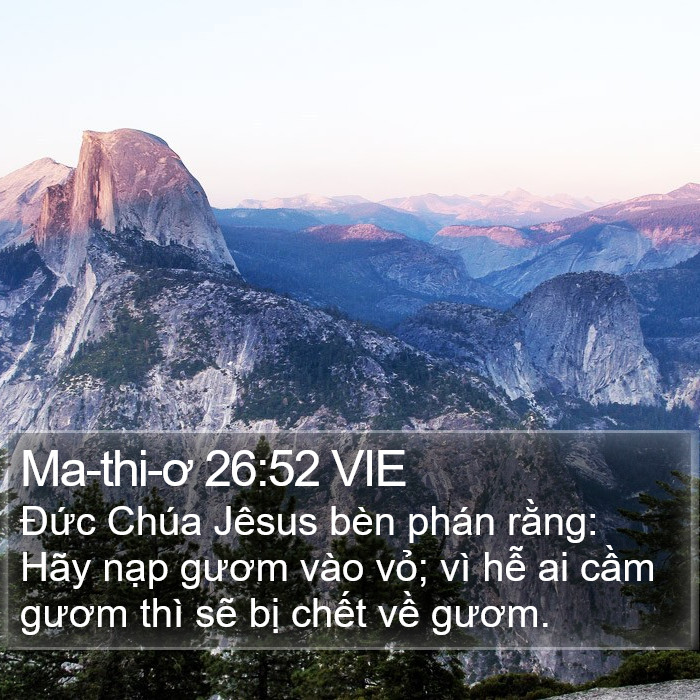 Ma-thi-ơ 26:52 VIE Bible Study