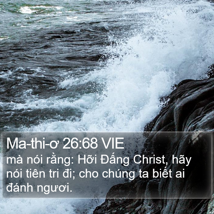 Ma-thi-ơ 26:68 VIE Bible Study