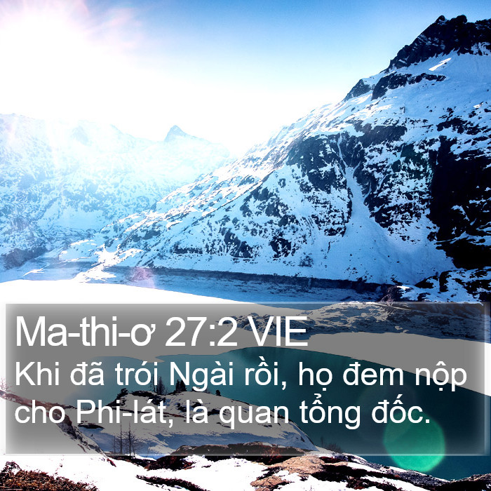 Ma-thi-ơ 27:2 VIE Bible Study