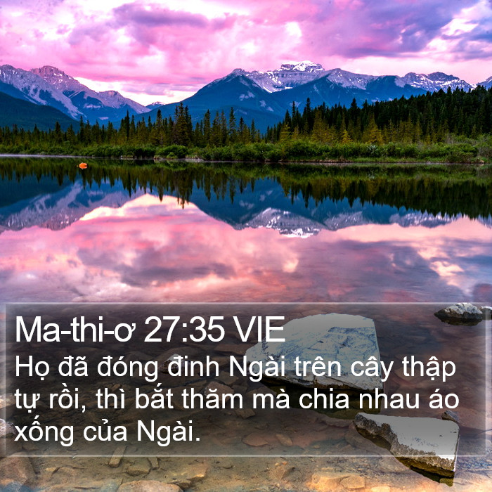 Ma-thi-ơ 27:35 VIE Bible Study