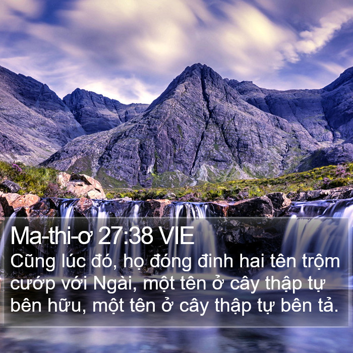 Ma-thi-ơ 27:38 VIE Bible Study