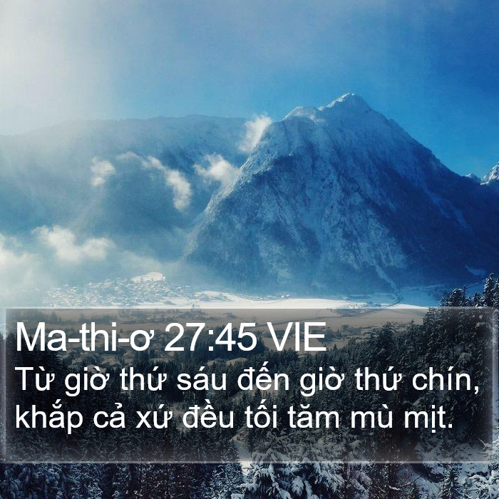Ma-thi-ơ 27:45 VIE Bible Study