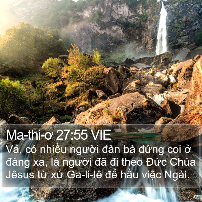 Ma-thi-ơ 27:55 VIE Bible Study