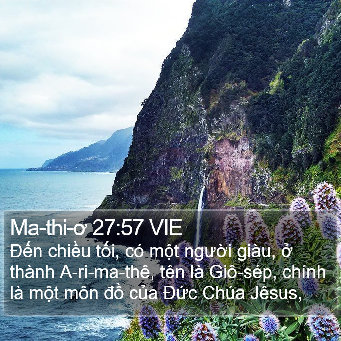 Ma-thi-ơ 27:57 VIE Bible Study