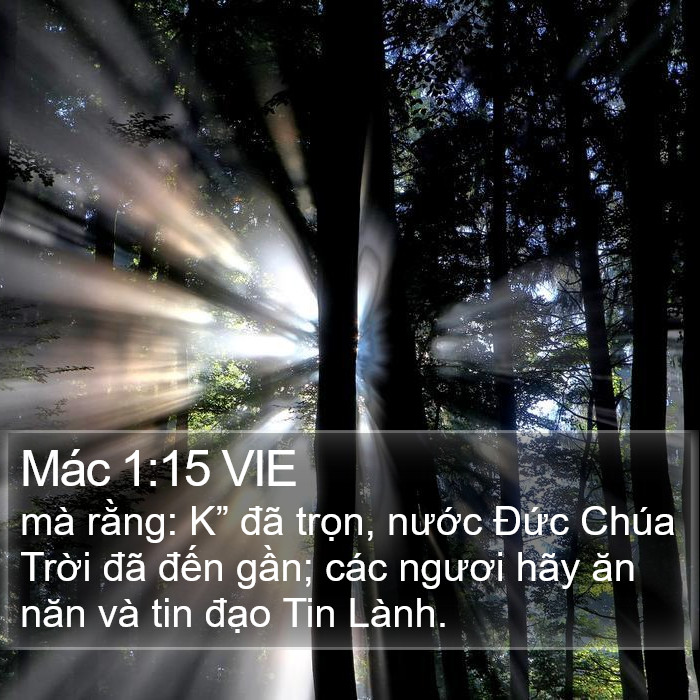 Mác 1:15 VIE Bible Study