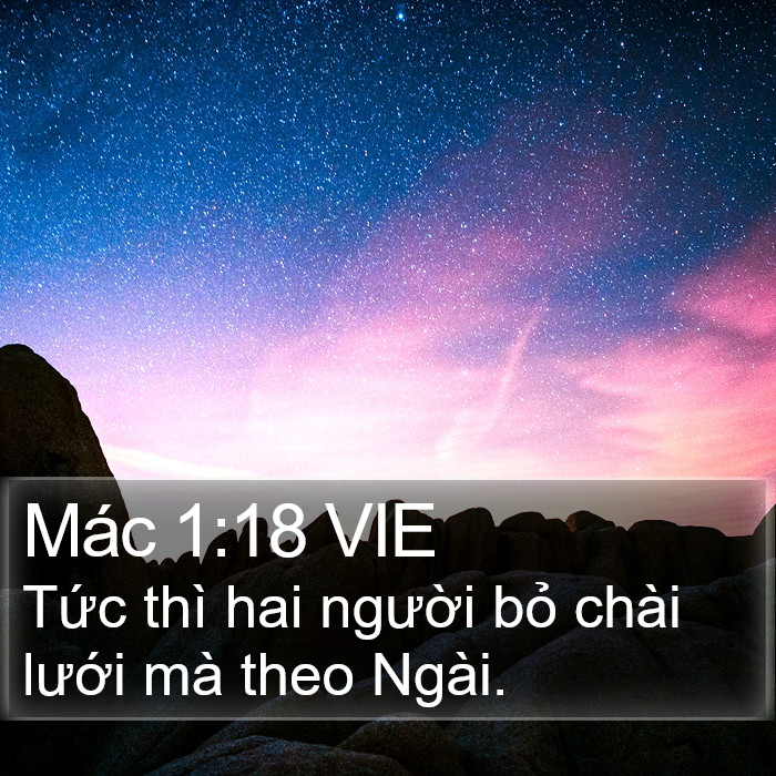 Mác 1:18 VIE Bible Study