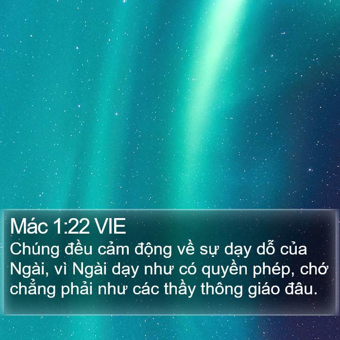 Mác 1:22 VIE Bible Study