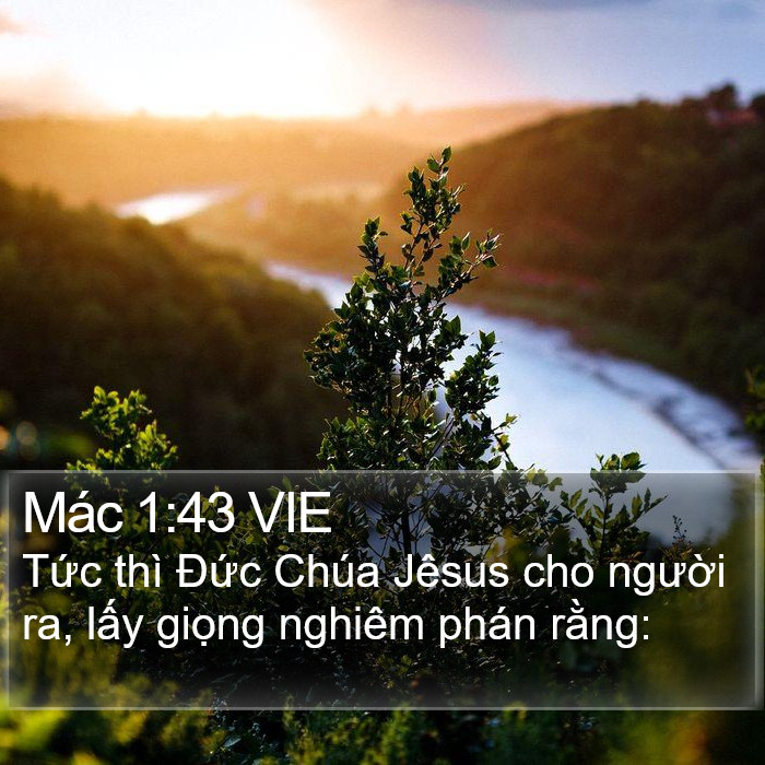 Mác 1:43 VIE Bible Study