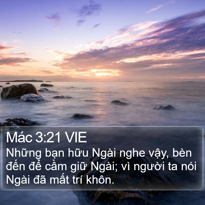 Mác 3:21 VIE Bible Study