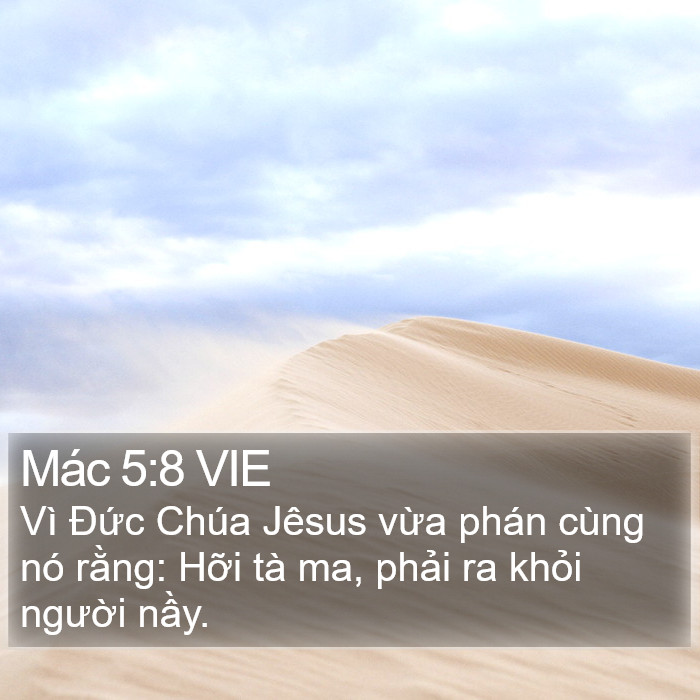 Mác 5:8 VIE Bible Study