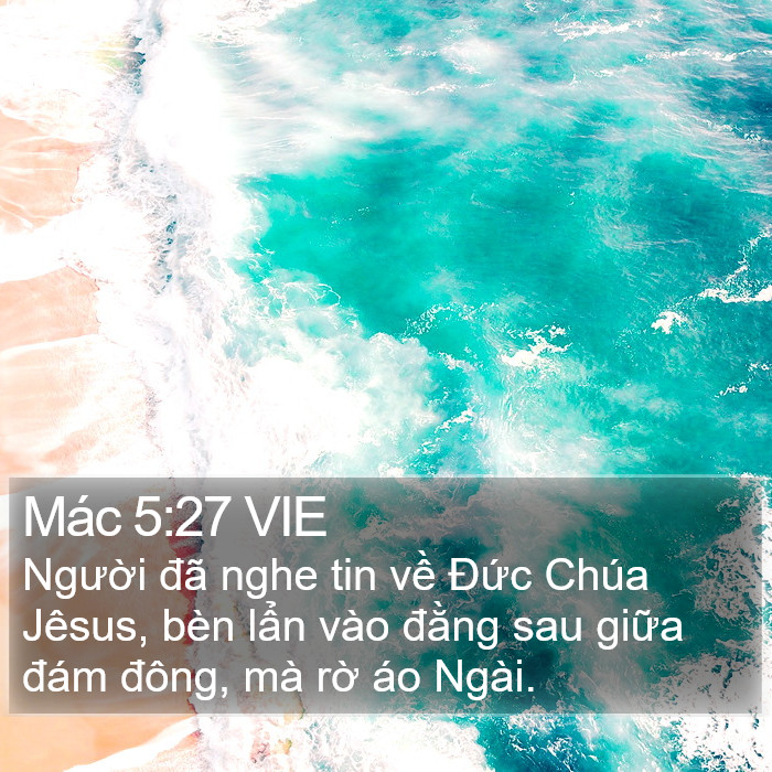 Mác 5:27 VIE Bible Study