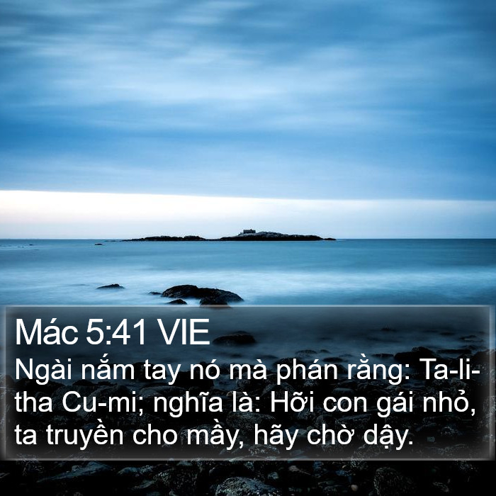 Mác 5:41 VIE Bible Study
