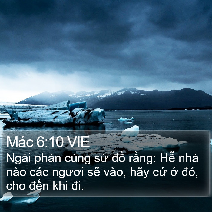 Mác 6:10 VIE Bible Study