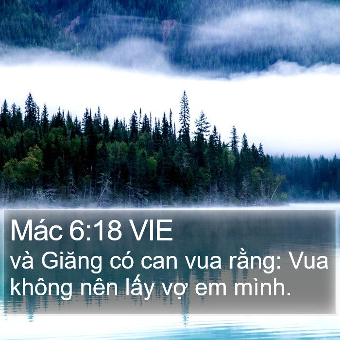 Mác 6:18 VIE Bible Study