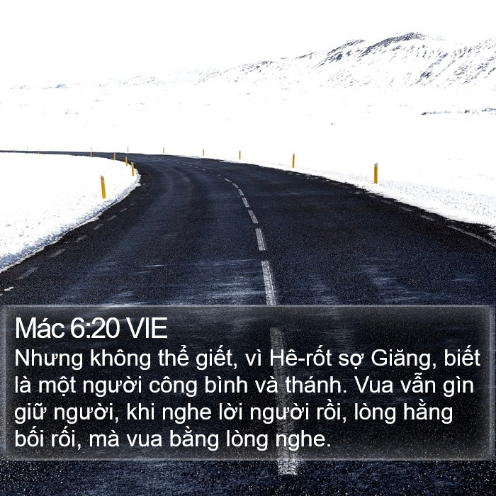 Mác 6:20 VIE Bible Study