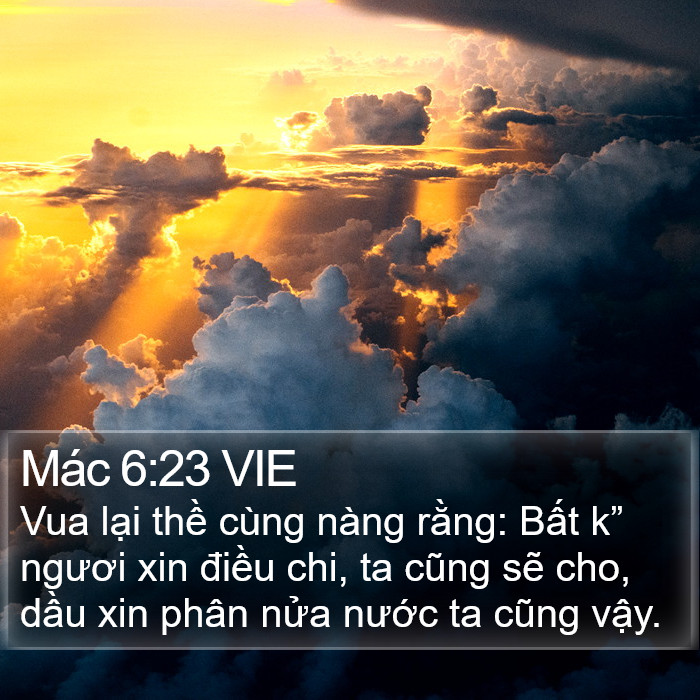 Mác 6:23 VIE Bible Study