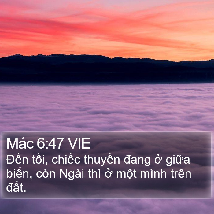 Mác 6:47 VIE Bible Study