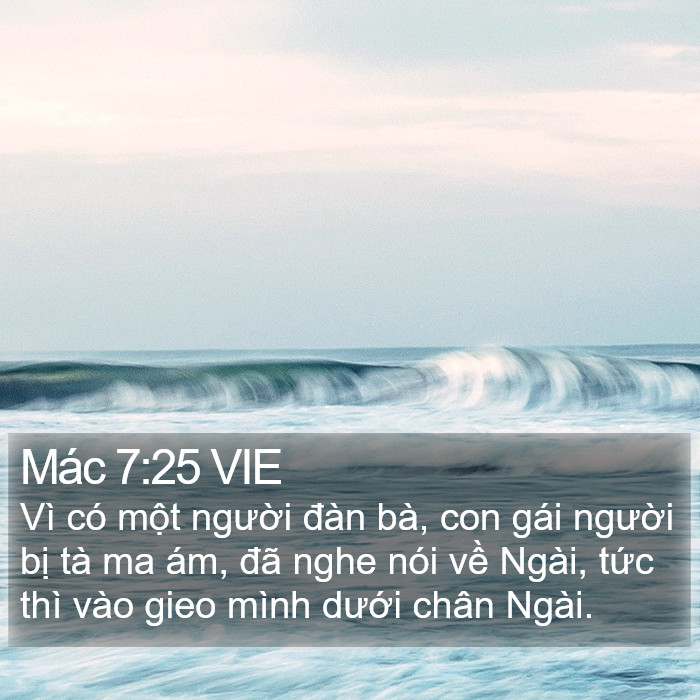Mác 7:25 VIE Bible Study