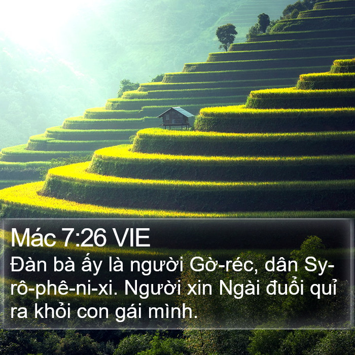 Mác 7:26 VIE Bible Study