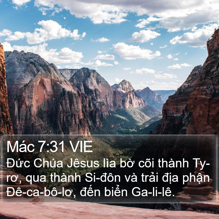 Mác 7:31 VIE Bible Study