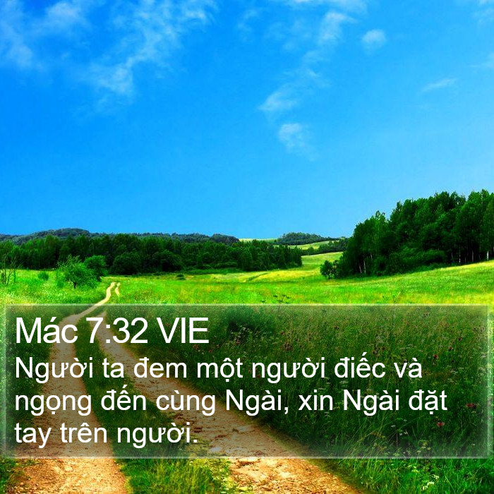 Mác 7:32 VIE Bible Study